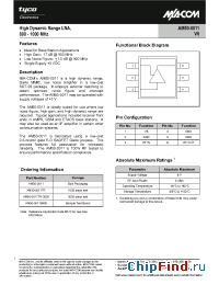Datasheet AM50-0011TR-3000 manufacturer M/A-COM